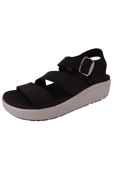 Keen Damen Trekking Sandalen Sandalen Ellecity Backstrap 1027274 Schwarz Black/drizzle Leder