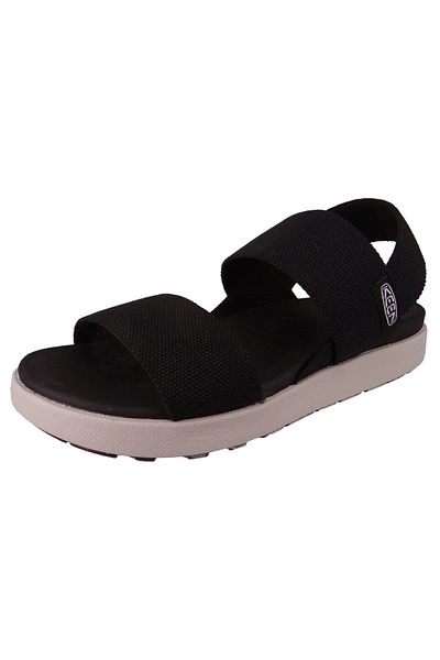 Keen Damen Trekking Sandalen Sandalen Elle Backstrap 1022620 Schwarz Black Textil/synthetik