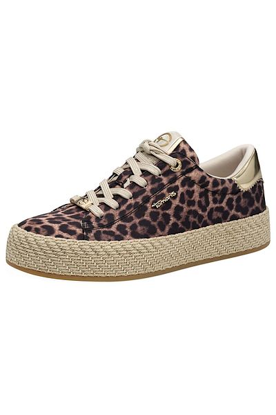 Tamaris Damen Low Sneaker Low Top 1-23795-44 Mehrfarbig 360 Leopard Textil/synthetik