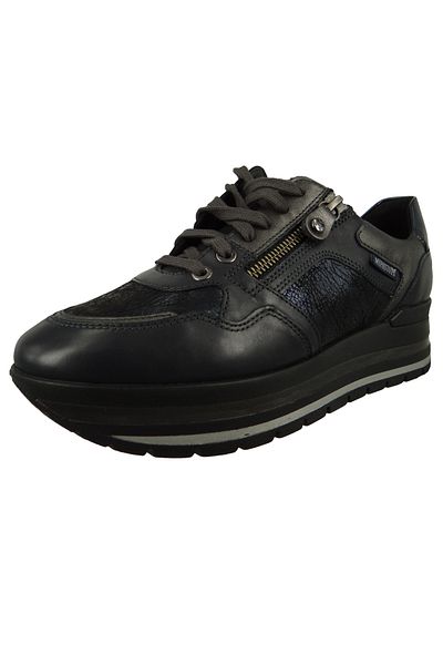 Mephisto Damen Low Sneaker Panthea Silk P5141111 Blau 7845 Navy Leder Und Textil Mit Laufsohle Mit Schockabso