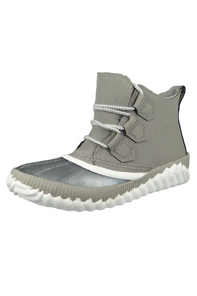 Sorel Out 'n About Plus Nl3148-061 Damen Winter Stiefelette Chrome Grey Grau
