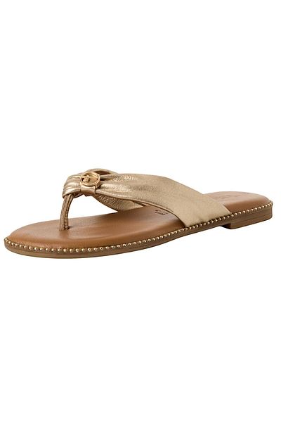 Tamaris Damen Sandalen 1-27126-44 Goldfarben 933 Light Gold Leder Mit Touch-it