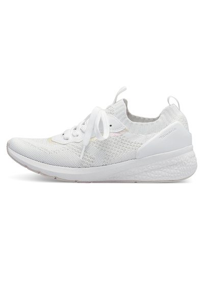 Tamaris Damen Low Sneaker Low Top 1-23714-42 Weiß 100 White Textil/synthetik Mit Removable Sock