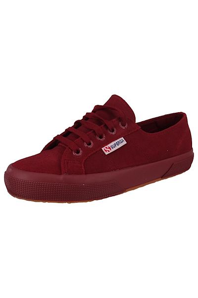 Superga Damen Low Sneaker 2750 Suede Low Top S111e6w Rot Alt Bordeaux Wildleder / Suede