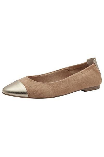 Marco Tozzi Damen Klassische Ballerina 2-22108-44 Beige 423 Biscuit Comb Textil/synthetik