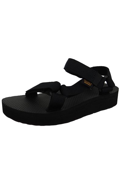 TEVA Damen Trekking Sandalen Wanderschuhe Midform Universal 1090969 Schwarz Blk Black Textil Mit Eva
