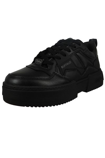 Buffalo Damen Low Sneaker Rse V2 Low Top 1630725 Schwarz Black Kunstleder Mit Perfect Fit Durch Memory Foam