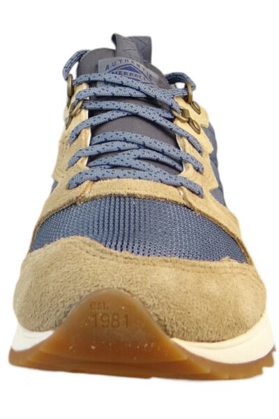 Merrell Herren Low Sneaker Wanderschuhe Alpine 83 Recraft Low Top J007005 Blau Indigo Leder Und Textil Mit
