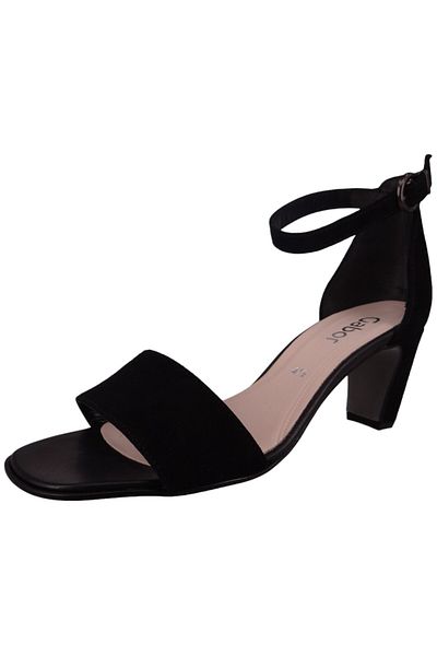 GABOR Damen Komfort Sandalen 41.790 Schwarz 17 Schwarz Leder