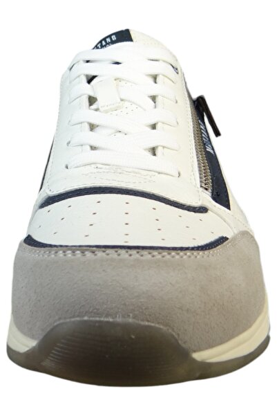 Mustang Herren Low Sneaker Low Top 4154316 Weiß 206 Ice Kunstleder