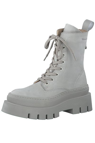 Tamaris Damen Elegante Stiefelette 1-25843-29 Grau 215 Soft Grey Uni Leder Mit Removable Sock