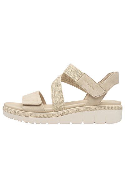 Tamaris Damen Sandalen 1-28241-42 Creme 418 Ivory Leder