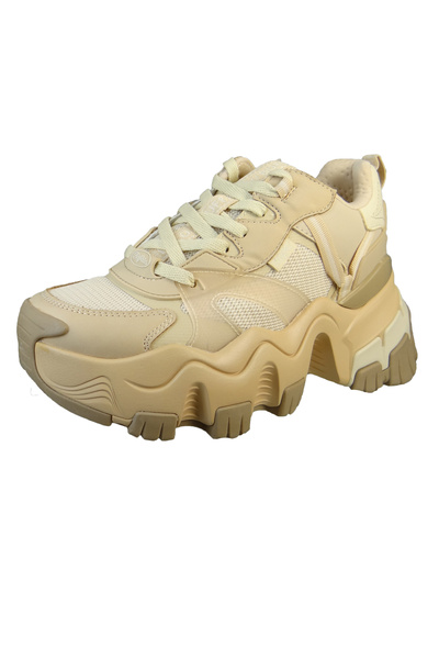 Buffalo Damen Low Sneaker Norion Lowtop Vegan 1622381 Weiß White Textil/synthetik