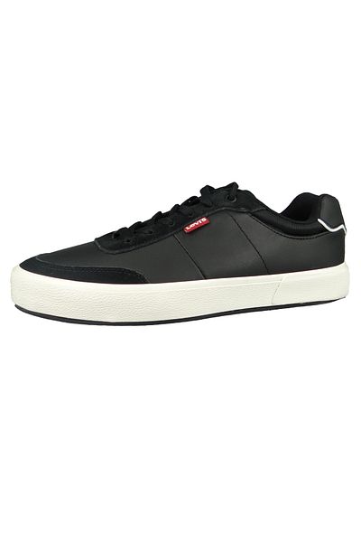 Levi's Herren Low Sneaker Munro 234189-846 Schwarz 59 Regular Black Kunstleder Mit Recyclete Ortholite Inne