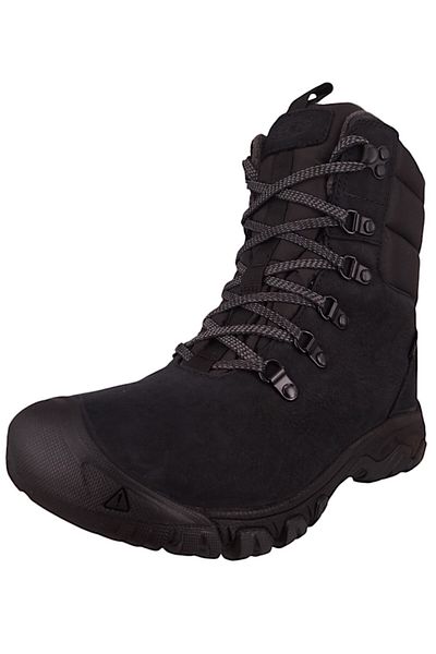 Keen Damen Stiefel Stiefel Winterschuhe Greta Boot WP 1027718 Schwarz Siyah/Siyah Leder und Textil mit