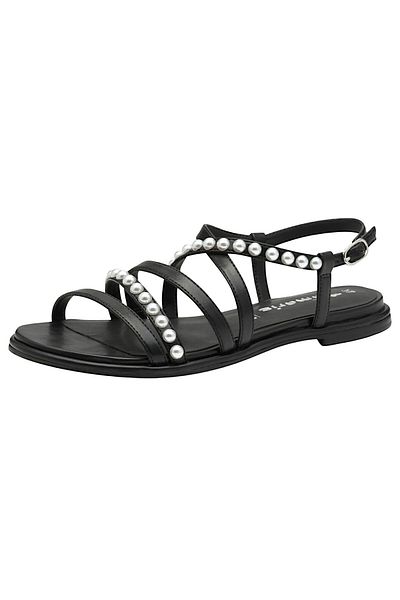 Tamaris Damen Sandalen 1-28143-44 Schwarz 001 Black Kunstleder Mit Touch-it & Anti-slide Absatz