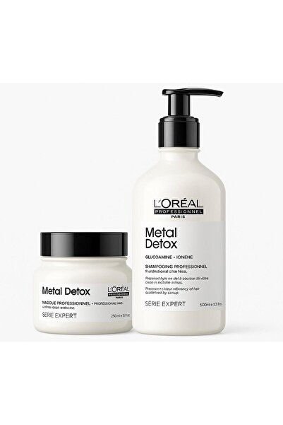 L'oreal Professionnel Loreal Professionnel Metal Detox Bakım Seti | 500 ml Şa...