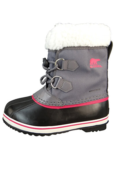 Sorel Kinder Stiefel Winterschuhe Yoot Pac Nylon Wp 1855211 Grau 561 Pulse Black Mit Aerotrac & 2