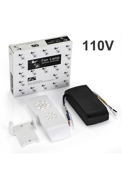 Choice 110V QIACHIP Universal Ceiling Fan Lamp Remote Control Kit AC 110-240V Timing Control Switch Adjuste