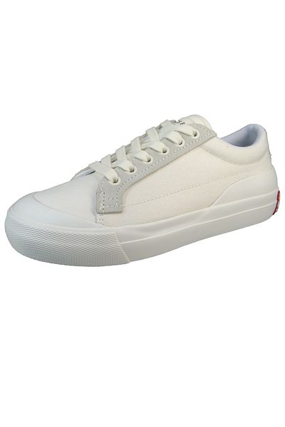 Levi's Damen Low Sneaker Ls1 Low S Low Top 234215-636 Weiß 51 Regular White Leinen