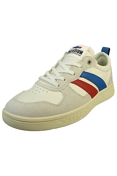 Palladium Damen High Sneaker Pallacup Flame Lth 74485-160-m Weiß Cream/chili/blue Leder
