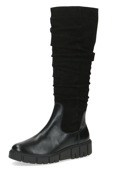 Caprice Damen Elegante Stiefel G-weite 9-25602-41 Schwarz 019 Black Comb Leder Mit Cap-lif