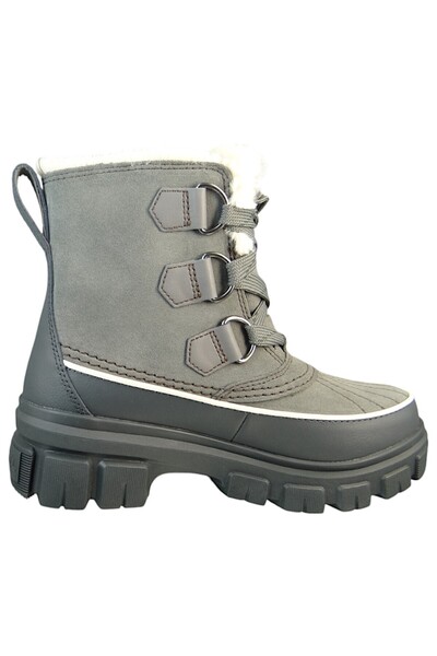 Sorel Damen Stiefel Stiefel Winterschuhe Torino V Wp 2106701 Grau 052 Quarry Grill Leder/synthetik Mit Ge