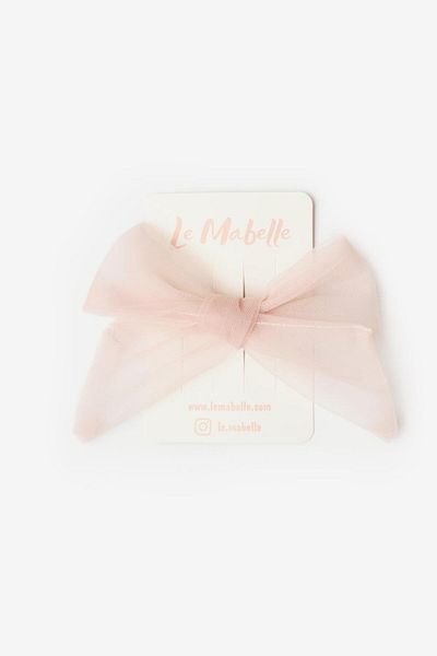 Le Mabelle Powder Binding Tulle Bow Girl's Clip Buckle