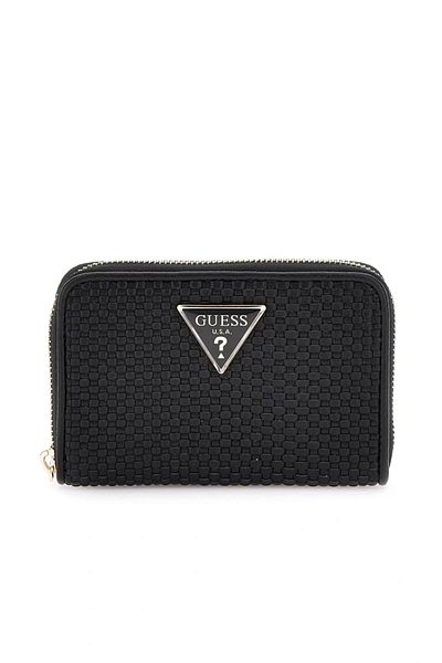 Guess Phaedra Slg Medium Zip Around Women's Black Wallet Swwg9638140-Bla