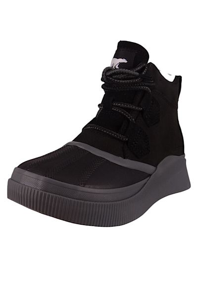 Sorel Damen Mid Sneaker Winterschuhe Out N About Iv Classic Wp Mid 2088161 Schwarz 010 Black Leder Mit Vu
