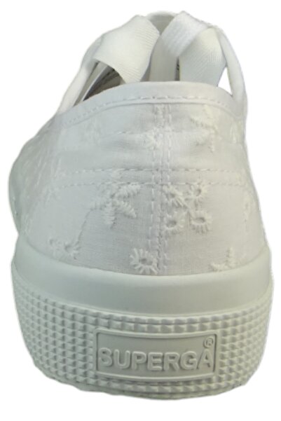 Superga Damen Low Sneaker 2750 Flower Sangallo Low Top S5137jw Weiß A0a Total White Textil