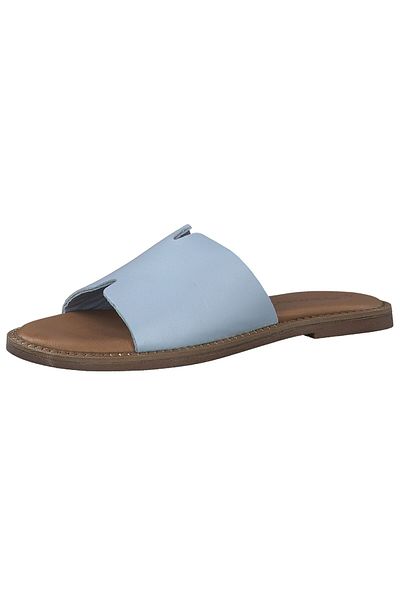 Tamaris Damen Sandalen 1-27135-42 Blau 880 Light Blue Leder Mit Touch-it