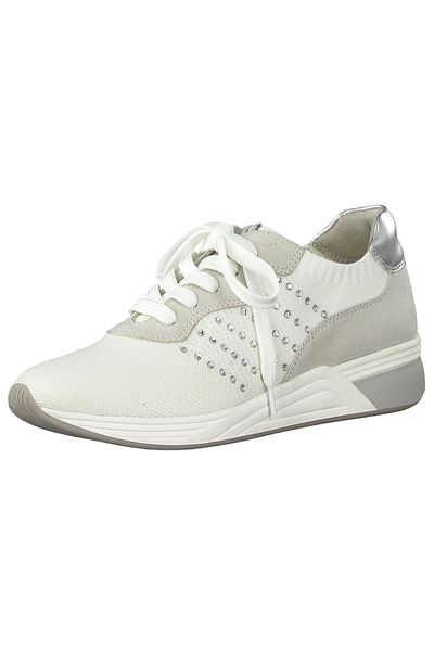 Marco Tozzi Damen Sneaker Low Top Weiß White Comb Vegan 2-2-23784-24 197