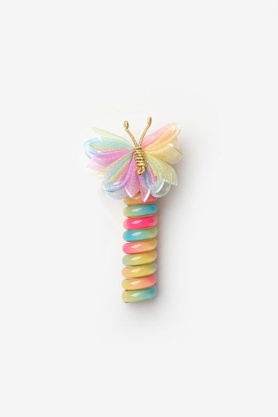 Le Mabelle Multicolored Butterfly Figured Girl's Pasta Buckle