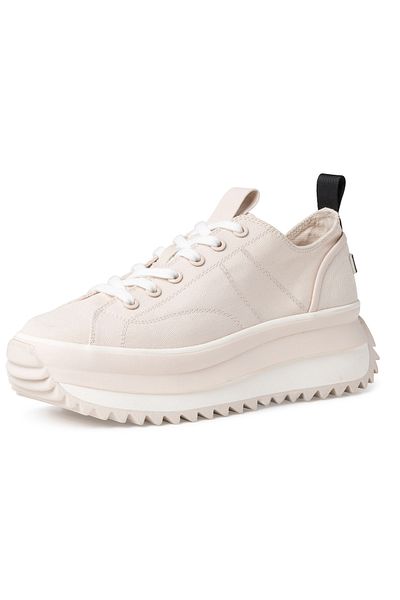 Tamaris Damen Low Sneaker Low Top 1-23731-41 Creme 418 Ivory Textil Mit Touch-it