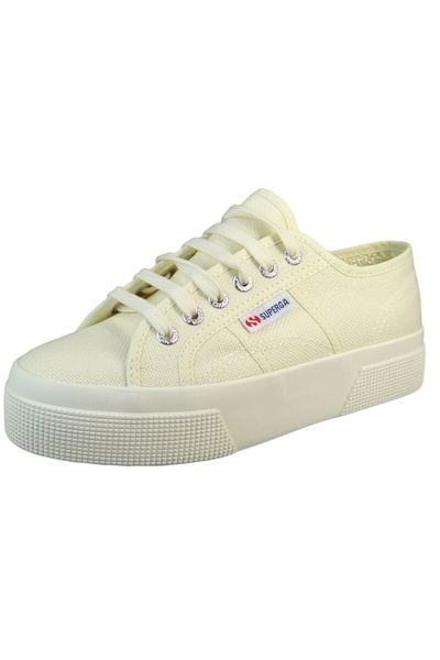 Superga Damen Low Sneaker 2740 Platform Low Top S21384w Beige Arr Beige-natural-favorio Baumwolle