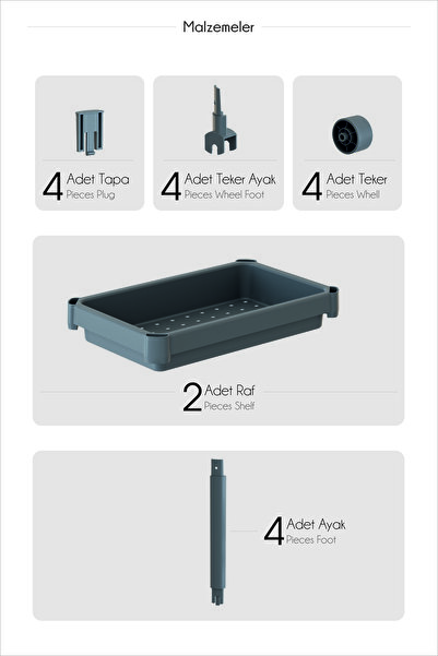 nouray 2-рівневий регульований кошик для миючих засобів на коліщатках, для кухні, ванної кімнати, шафи, стільниці, під раковину, сірий