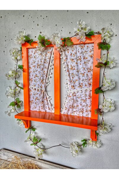 Home El yapımı ahşap dekoratif pencere,50×60cm,balkon bahçe dekoru için