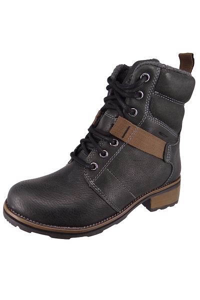 Kamik Damen Stiefel Winterschuhe Isabella M Wk2076 Schwarz Black Leder Mit Romeo Laufsohleeva