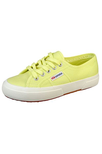 Superga Damen Low Sneaker 2750 Cotu Low Top S000010 Gelb Atc Sunny Lime Baumwolle