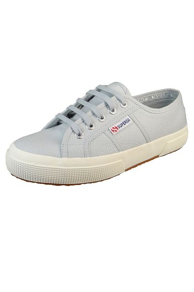Superga Damen Low Sneaker 2750-cotu Classic Low Top S000010 Grau Anl Grey Lilla F Avorio Leinen