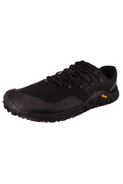 Merrell Herren Laufschuhe Halbschuhe Wanderschuhe Trail Glove 7 Barefoot J037151 Schwarz Black Black Textil