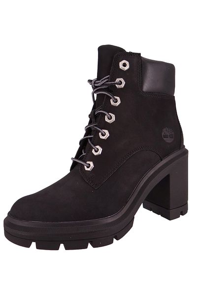 Timberland Damen Elegante Stiefelette Allington Heights Tb0a5y6c015 Schwarz Black Leder Mit Außensohle Aus Gum