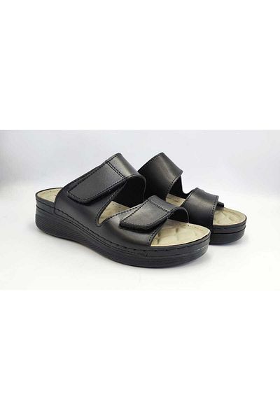 DR KLOMPA Women's Slippers Dk1163 Black Summer Orthopedic Home & Outdoor Slippers