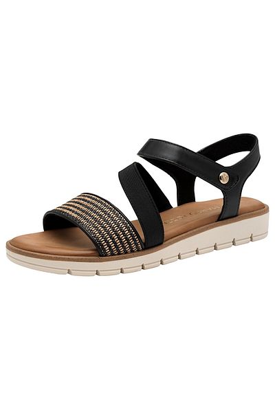 Marco Tozzi Damen Sandalen 2-28602-44 Schwarz 098 Black Comb Textil/synthetik