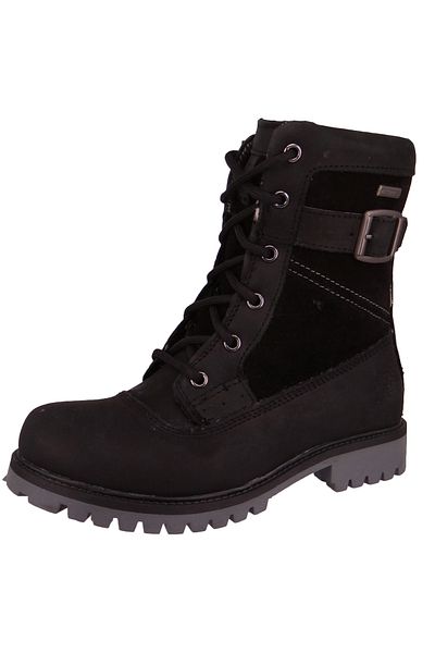 Kamik Damen Winterstiefel Stiefel Rogue Mid Wk2046 Schwarz Blk Black Wildleder / Suede Mit Eva