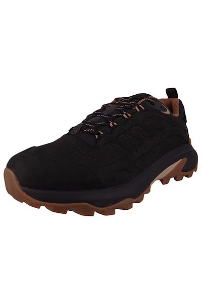 Merrell Herren Halbschuhe Halbschuhe Wanderschuhe Moab Speed 2 Ltr Low Wp J037783 Schwarz Black Leder Mit V