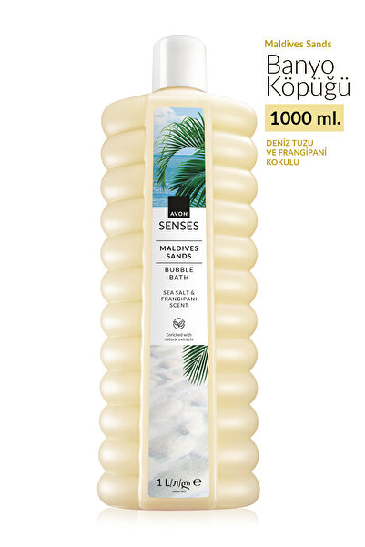 AVON Senses Maldives Sands Deniz Tuzu ve Frangipani Kokulu Banyo Köpüğü 1lt