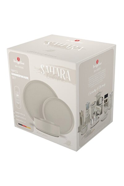 Berlinger Haus 18-piece Sahara Berlinger Haus plate set BH 10005, ceramic, cream