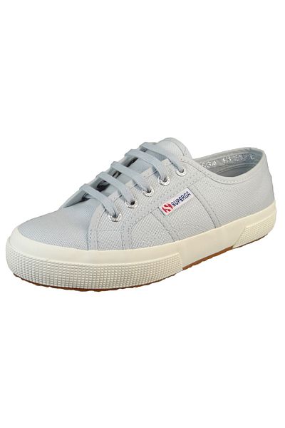 Superga Damen Low Sneaker 2750-cotu Classic Low Top S000010 Grau Anl Grey Lilla F Avorio Leinen